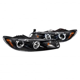 Spec-D® 2LCLHP-GPX97JM-TM - Black Halo Projector Headlights with