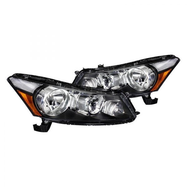 Spec-D® - Black Euro Headlights, Honda Accord