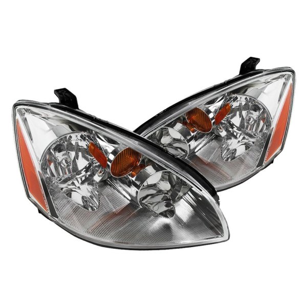 Spec-D® - Chrome Euro Headlights, Nissan Altima