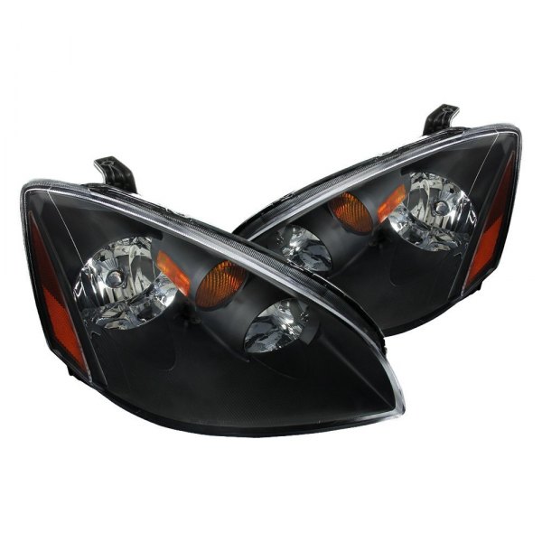 Spec-D® - Black Euro Headlights, Nissan Altima