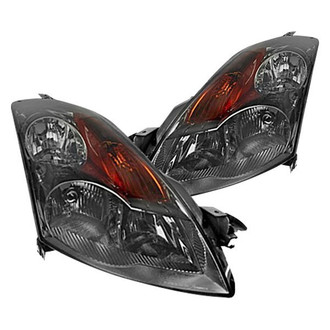 Spec-D® - Driver and Passenger Side Chrome/Smoke Euro Headlights