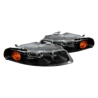 Spec-D® - Driver and Passenger Side Black Euro Headlights