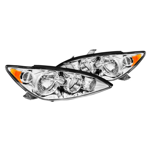 Spec-D® - Chrome Euro Headlights, Toyota Camry