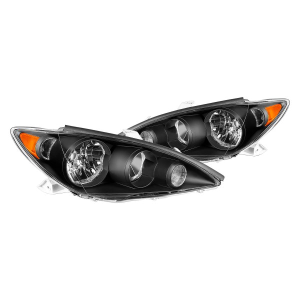 Spec-D® - Black Euro Headlights, Toyota Camry