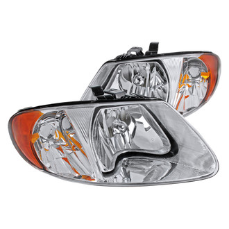 Spec-D® - Driver and Passenger Side Chrome Euro Headlights