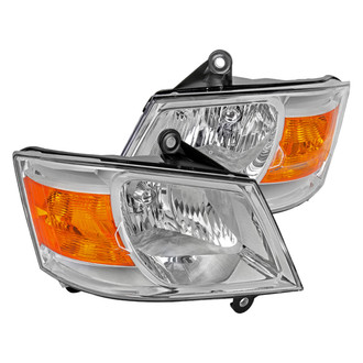 Spec-D® - Driver and Passenger Side Chrome Euro Headlights