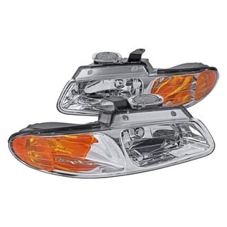 Spec-D® - Driver and Passenger Side Chrome Euro Headlights