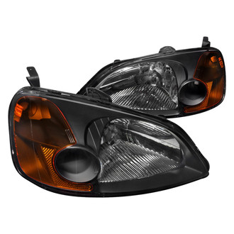 Spec-D® - Driver and Passenger Side Black Euro Headlights