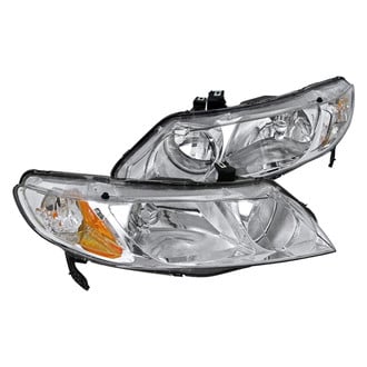 Spec-D® - Driver and Passenger Side Chrome Euro Headlights