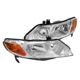 Spec-D® - Driver and Passenger Side Chrome Euro Headlights