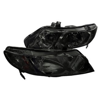 Spec-D® - Driver and Passenger Side Chrome/Smoke Euro Headlights