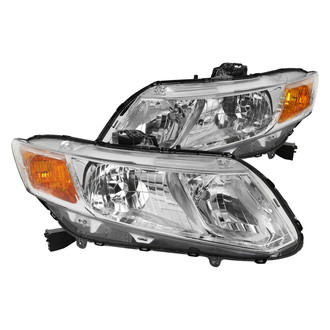 Spec-D® - Driver and Passenger Side Chrome Euro Headlights