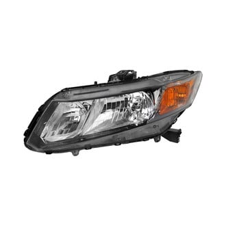 Spec-D® - Passenger Side Black Euro Headlight