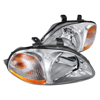 Spec-D® - Driver and Passenger Side Chrome Euro Headlights