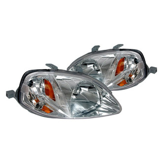 Spec-D® - Driver and Passenger Side Chrome Euro Headlights