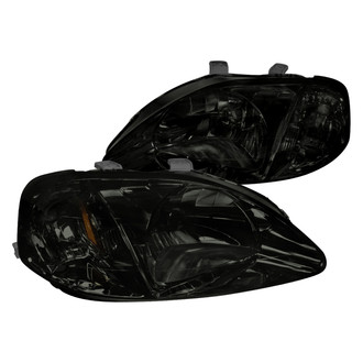 Spec-D® - Driver and Passenger Side Chrome/Smoke Euro Headlights