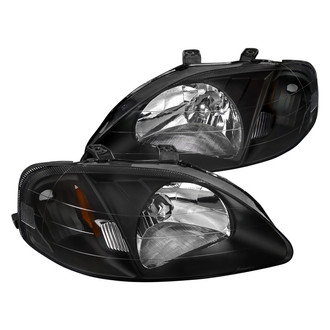 Spec-D® - Driver and Passenger Side Black Euro Headlights