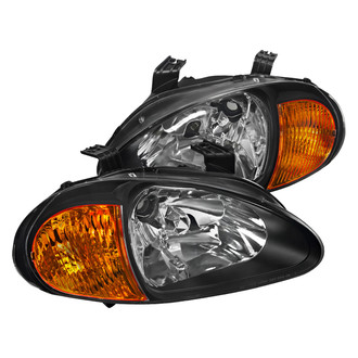 Spec-D® - Driver and Passenger Side Black Euro Headlights