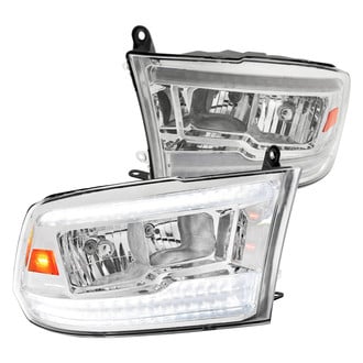 Spec-D® - Driver and Passenger Side Chrome Euro Headlights with Sequential LED DRL