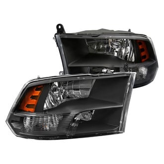 Spec-D® - Driver and Passenger Side Black Euro Headlights