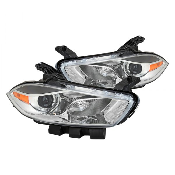 Spec-D® - Chrome Factory Style Projector Headlights