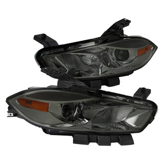 Spec-D® - Driver and Passenger Side Chrome/Smoke Projector Headlights