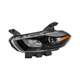 Spec-D® - Passenger Side Jet Black Factory Style Projector Headlight
