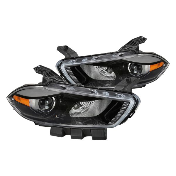 Spec-D® - Jet Black Factory Style Projector Headlights
