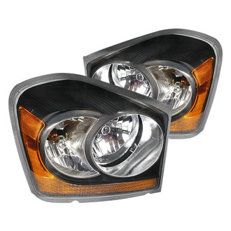 Spec-D® - Driver and Passenger Side Black Euro Headlights