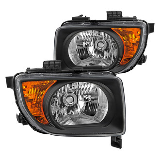 Spec-D® - Driver and Passenger Side Matte Black Euro Headlights