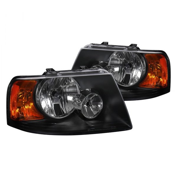 Spec-D® - Black Euro Headlights, Ford Expedition