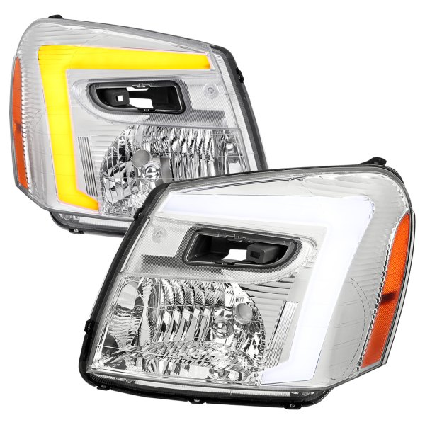 Spec-D® - Chrome Sequential LED Light Tube Euro Headlights