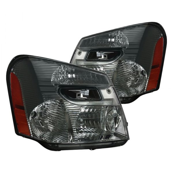 Spec-D® - Black/Smoke Euro Headlights, Chevy Equinox
