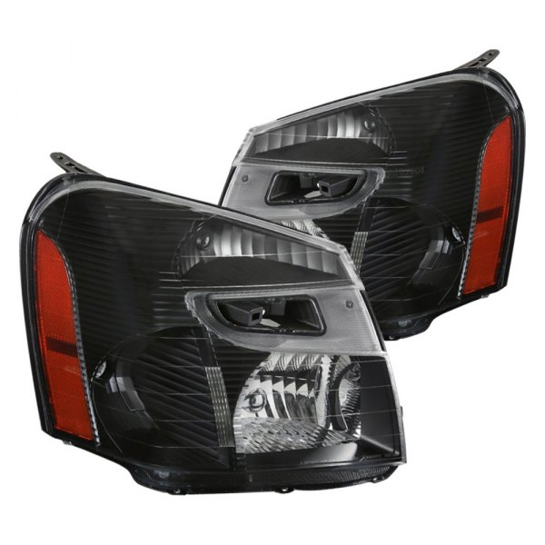 Spec-D® - Black Euro Headlights, Chevy Equinox