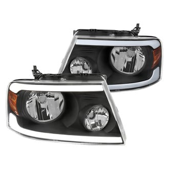 Spec-D® - Driver and Passenger Side Matte Black LED DRL Bar Headlights