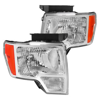 Spec-D® - Driver and Passenger Side Chrome Factory Style Headlights