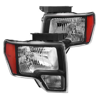 Spec-D® - Driver and Passenger Side Matte Black Euro Headlights