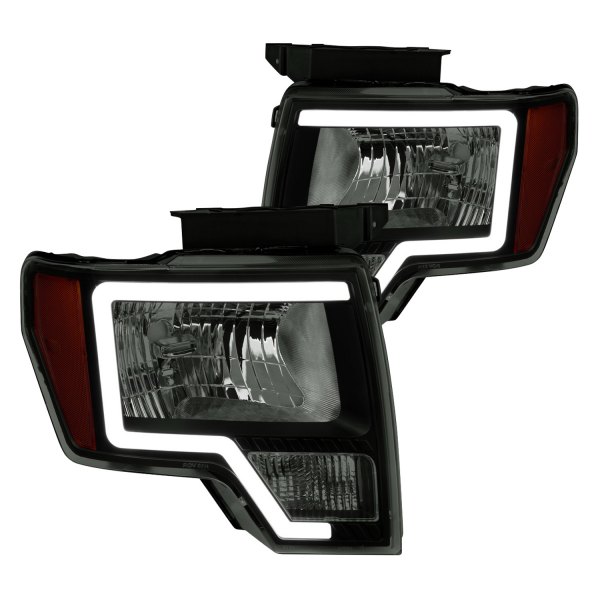 Spec-D® - Black/Smoke LED DRL Bar Headlights