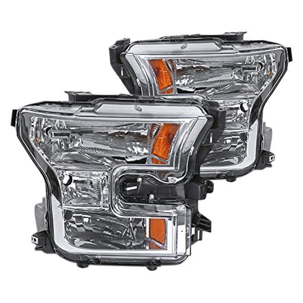 Spec-D® - Chrome Euro Headlights, Ford F-150