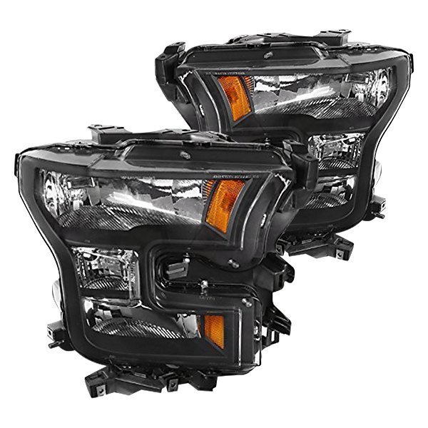 Spec-D® - Black Euro Headlights, Ford F-150