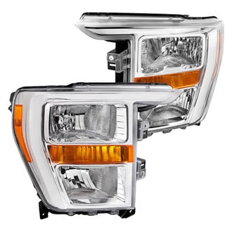 Spec-D® - Driver and Passenger Side Chrome Factory Style Headlights