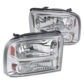 Spec-D® - Driver and Passenger Side Chrome Euro Headlights