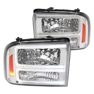Spec-D® - Driver and Passenger Side Chrome LED DRL Bar Headlights