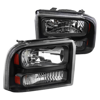 Spec-D® - Driver and Passenger Side Black Euro Headlights