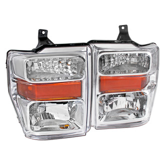 Spec-D® - Driver and Passenger Side Chrome Euro Headlights