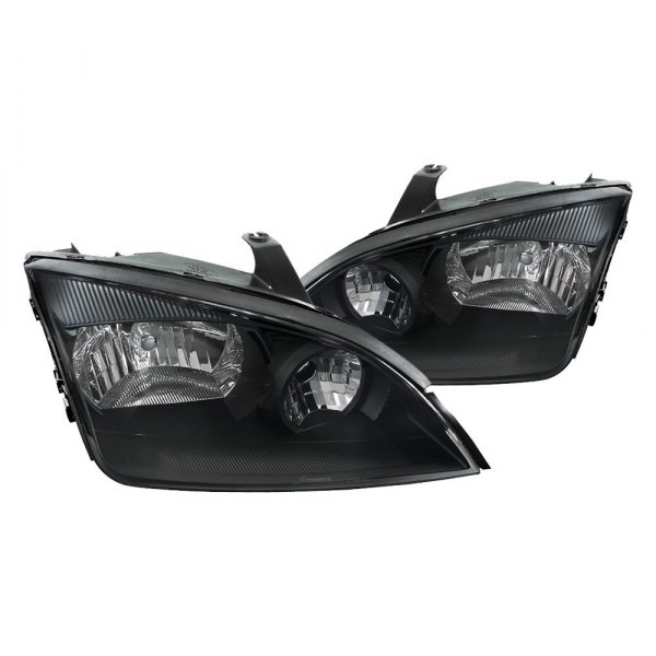 Spec-D® - Black Euro Headlights, Ford Focus