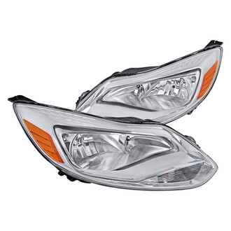 Spec-D® - Driver and Passenger Side Chrome Euro Headlights