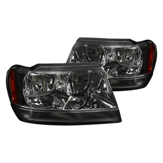 Spec-D® - Driver and Passenger Side Chrome/Smoke Euro Headlights