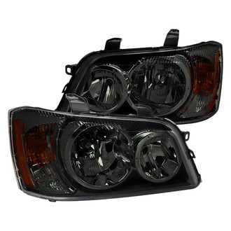 Spec-D® - Driver and Passenger Side Chrome/Smoke Factory Style Headlights