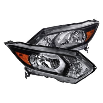 Spec-D® - Driver and Passenger Side Gloss Black Euro Headlights